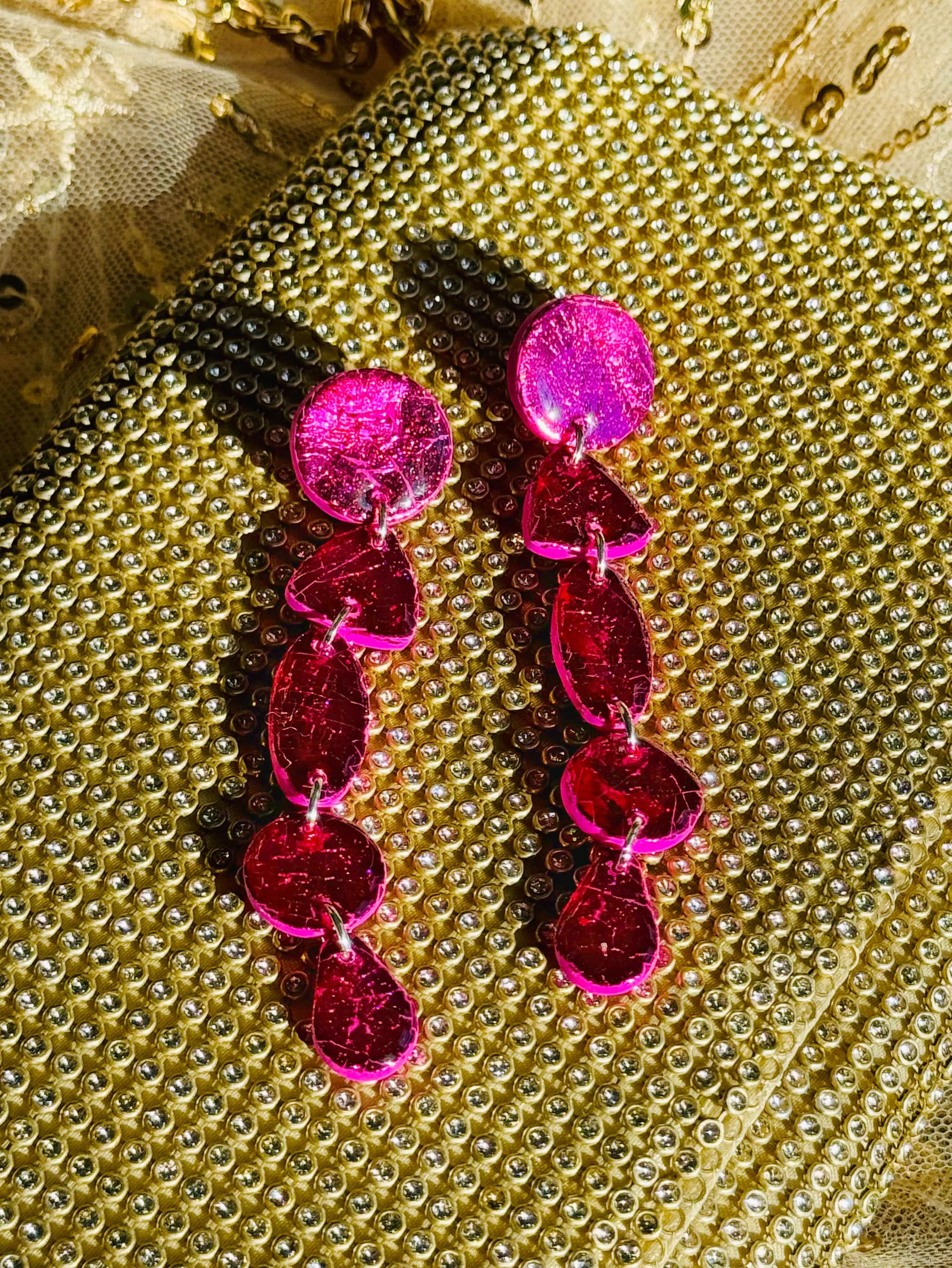 Pink Metallic Drops