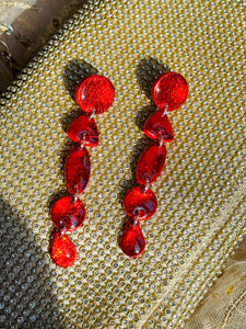 Ruby Red Metallic Drops