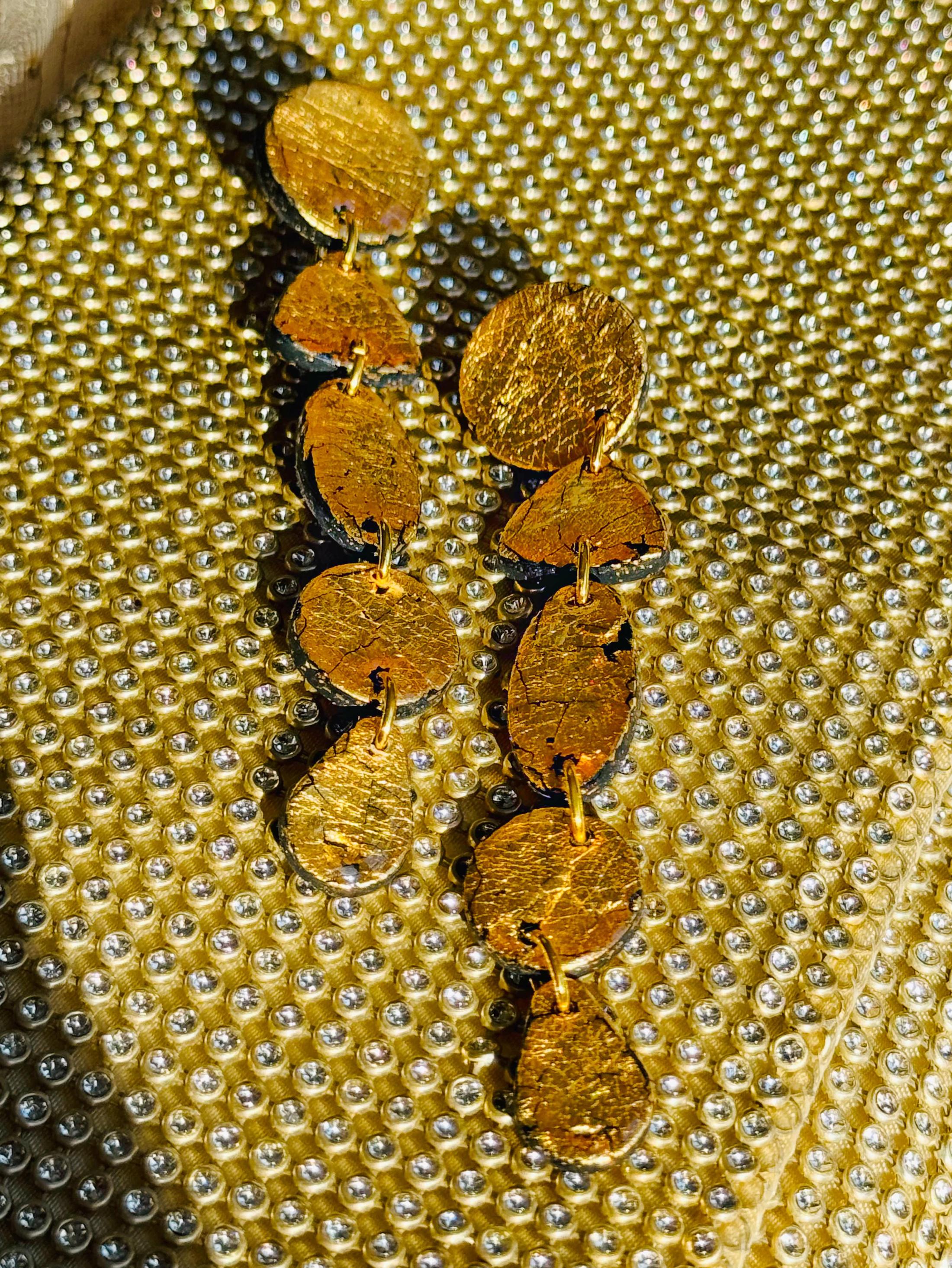 Golden Metallic Drops