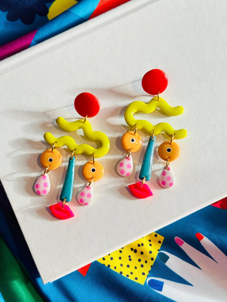 Quirky Face Earrings