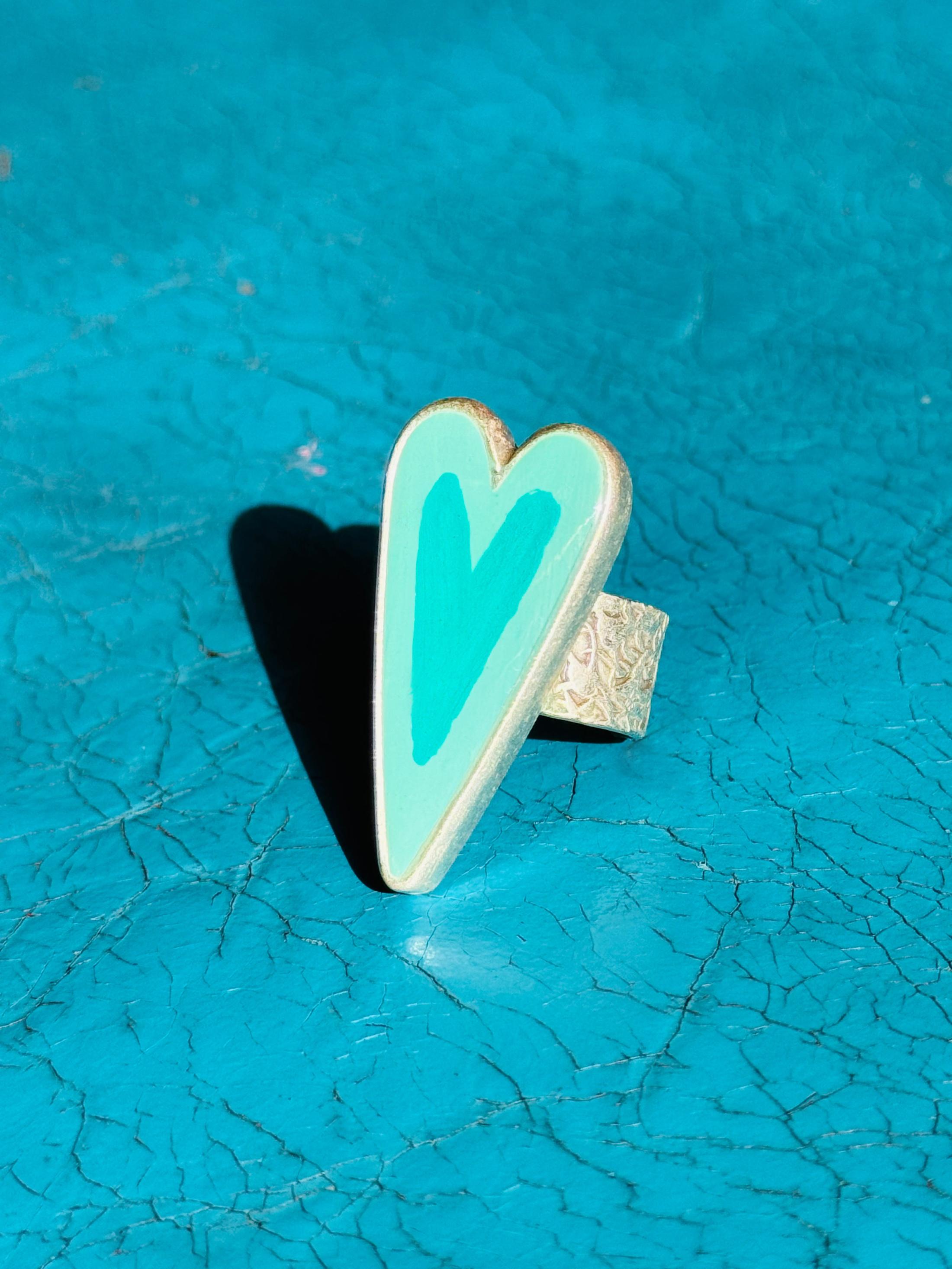 Medium Heart Ring Silver