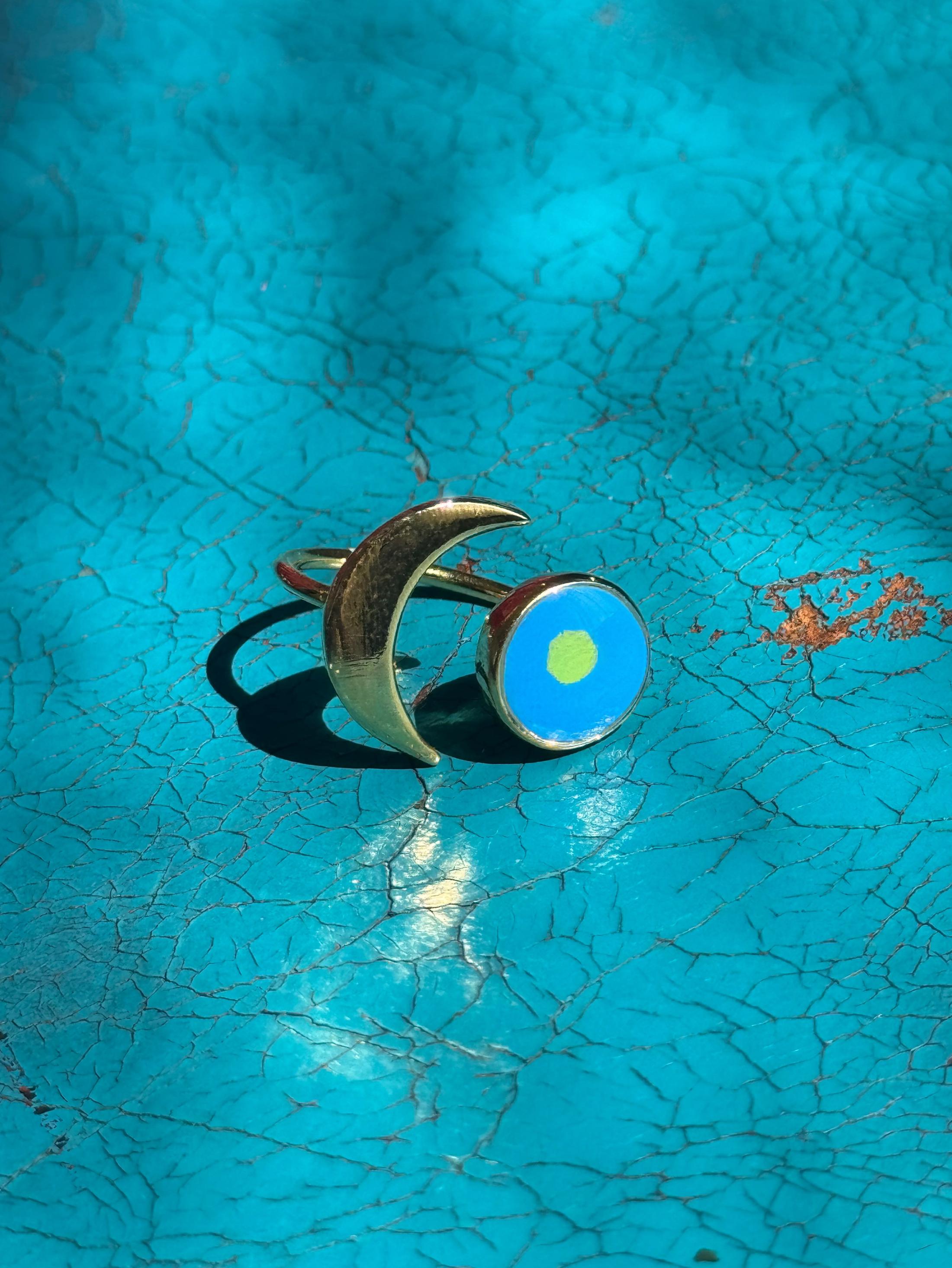 Moon And Sun Ring Gold