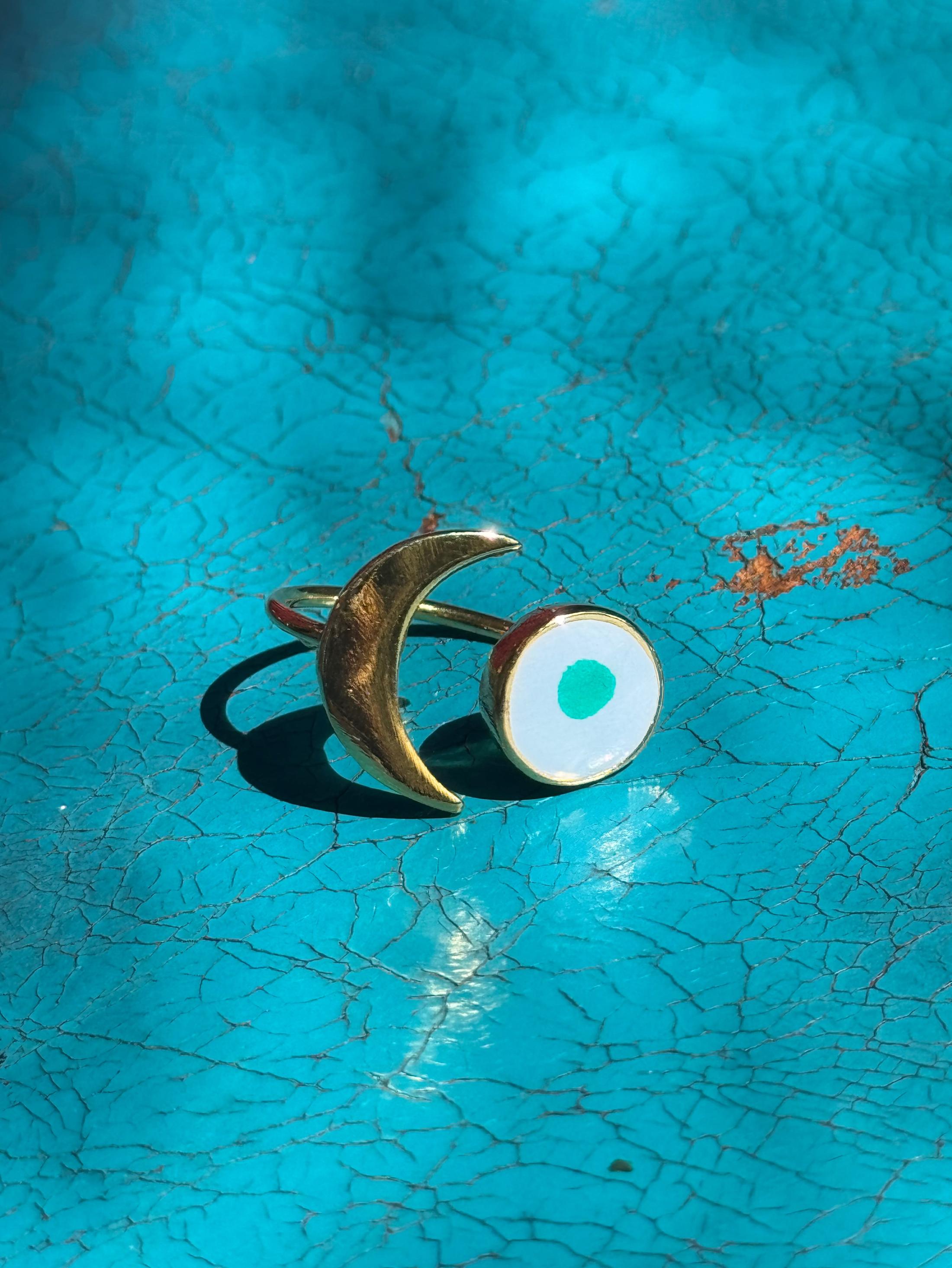 Moon And Sun Ring Gold