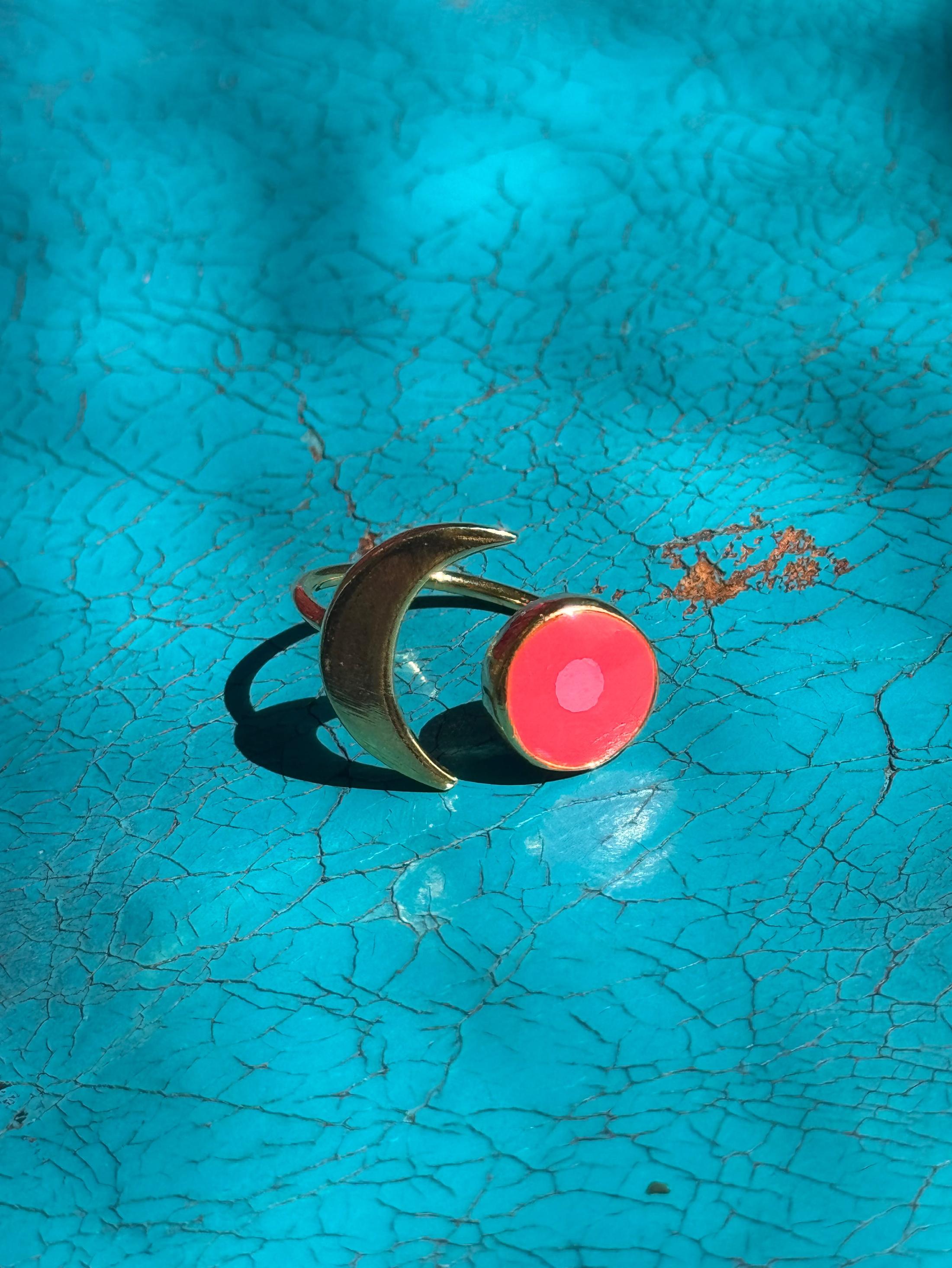 Moon And Sun Ring Gold