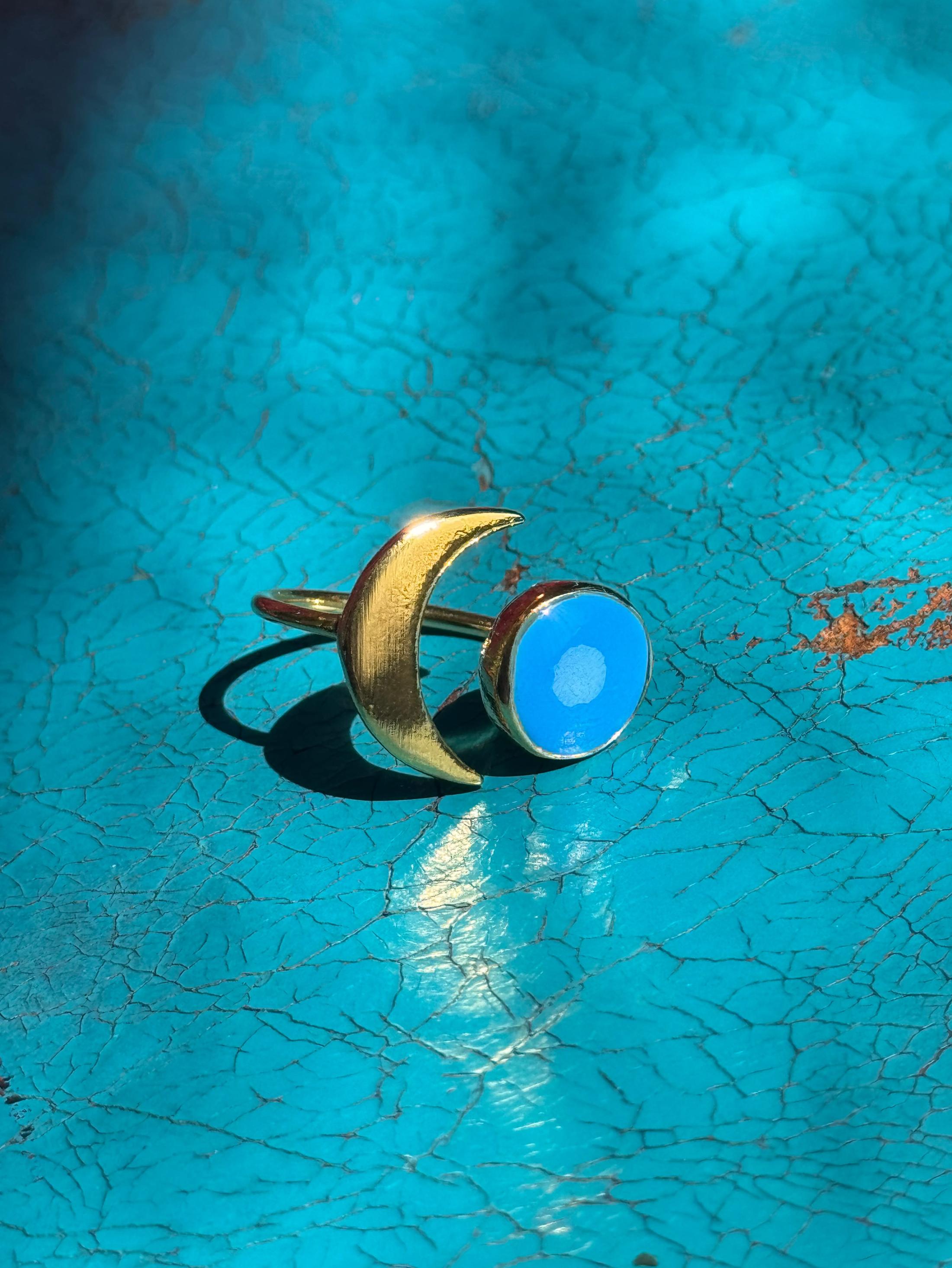 Moon And Sun Ring Gold