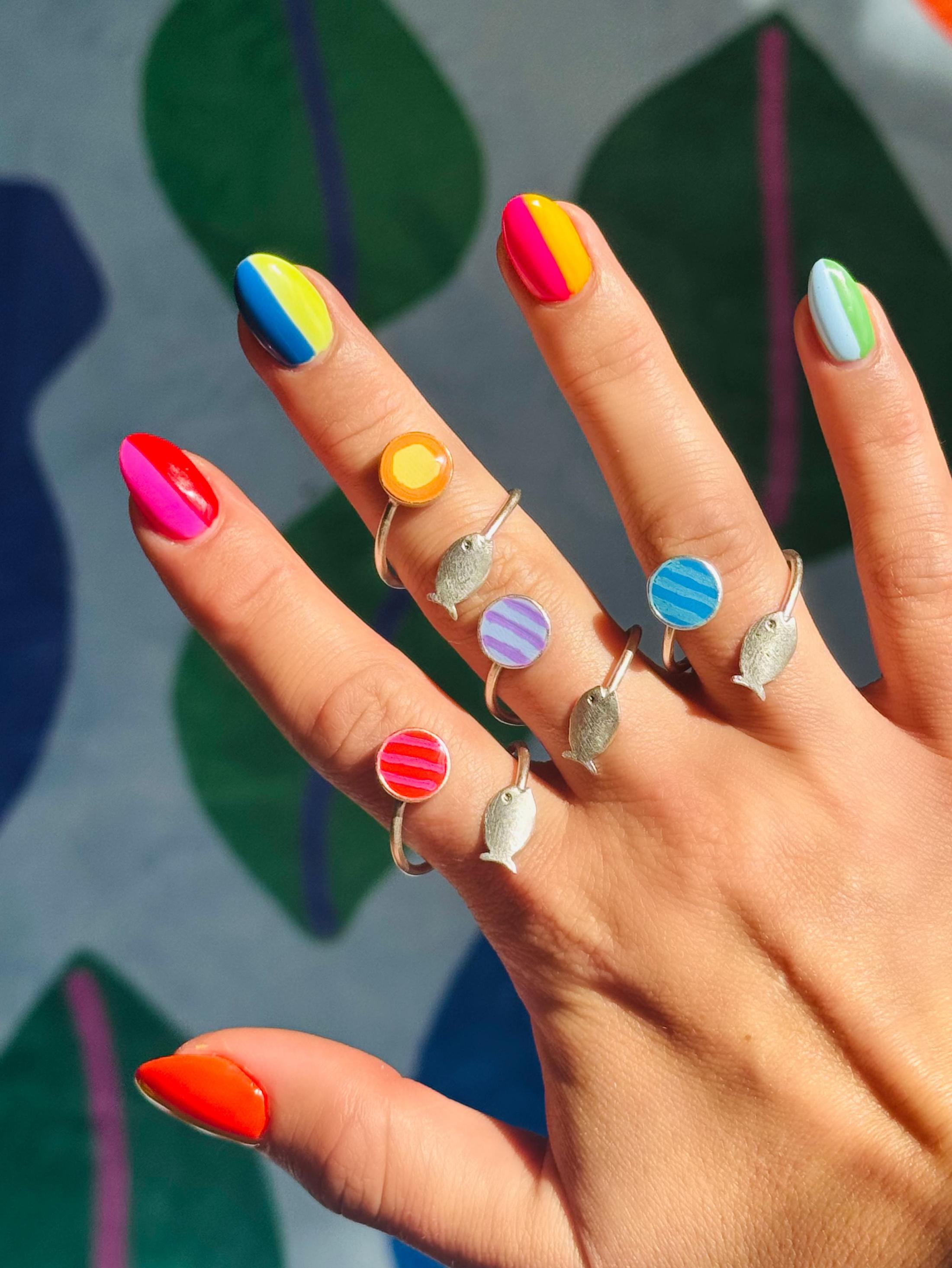 Teeny Fish Ring Silver