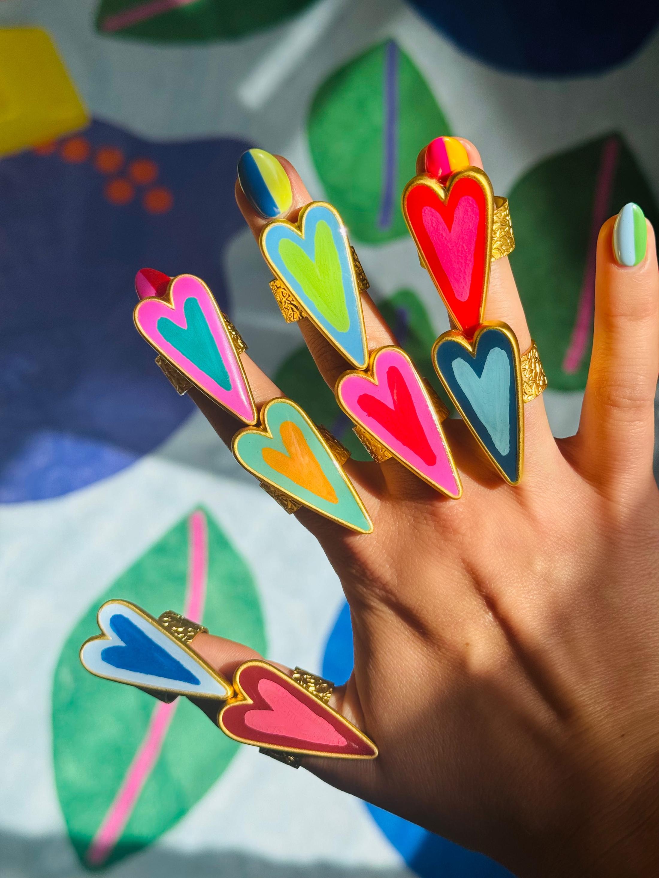 Medium Heart Ring Gold