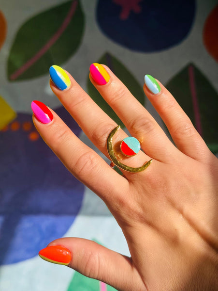 Crescent Cutie Ring Gold