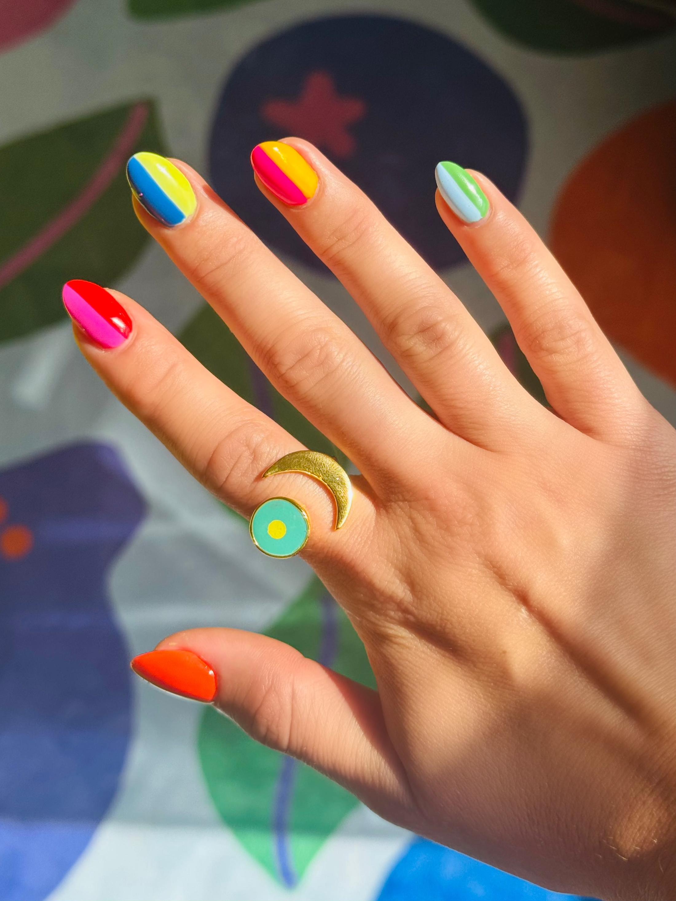 Moon And Sun Ring Gold