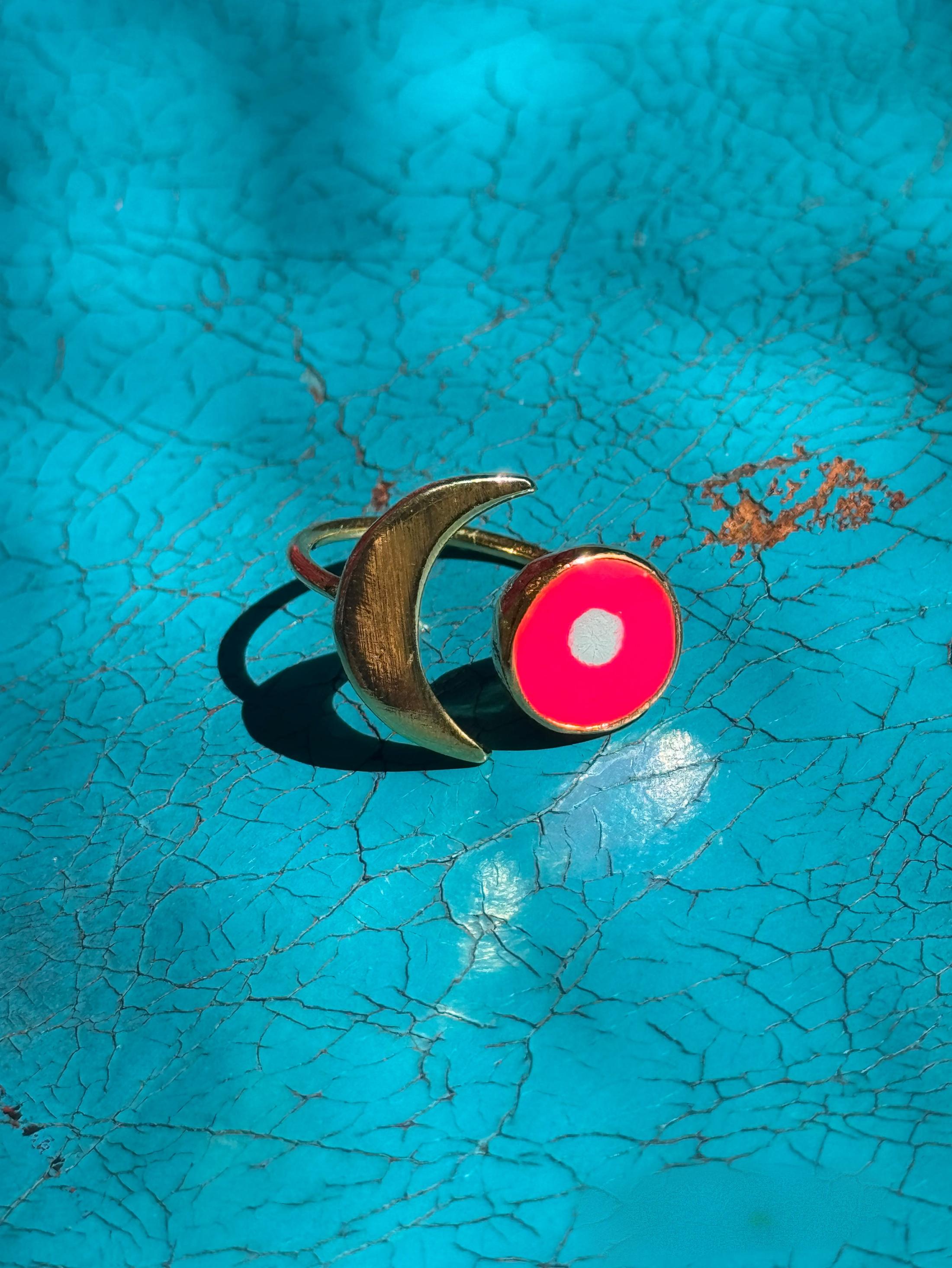 Moon And Sun Ring Gold