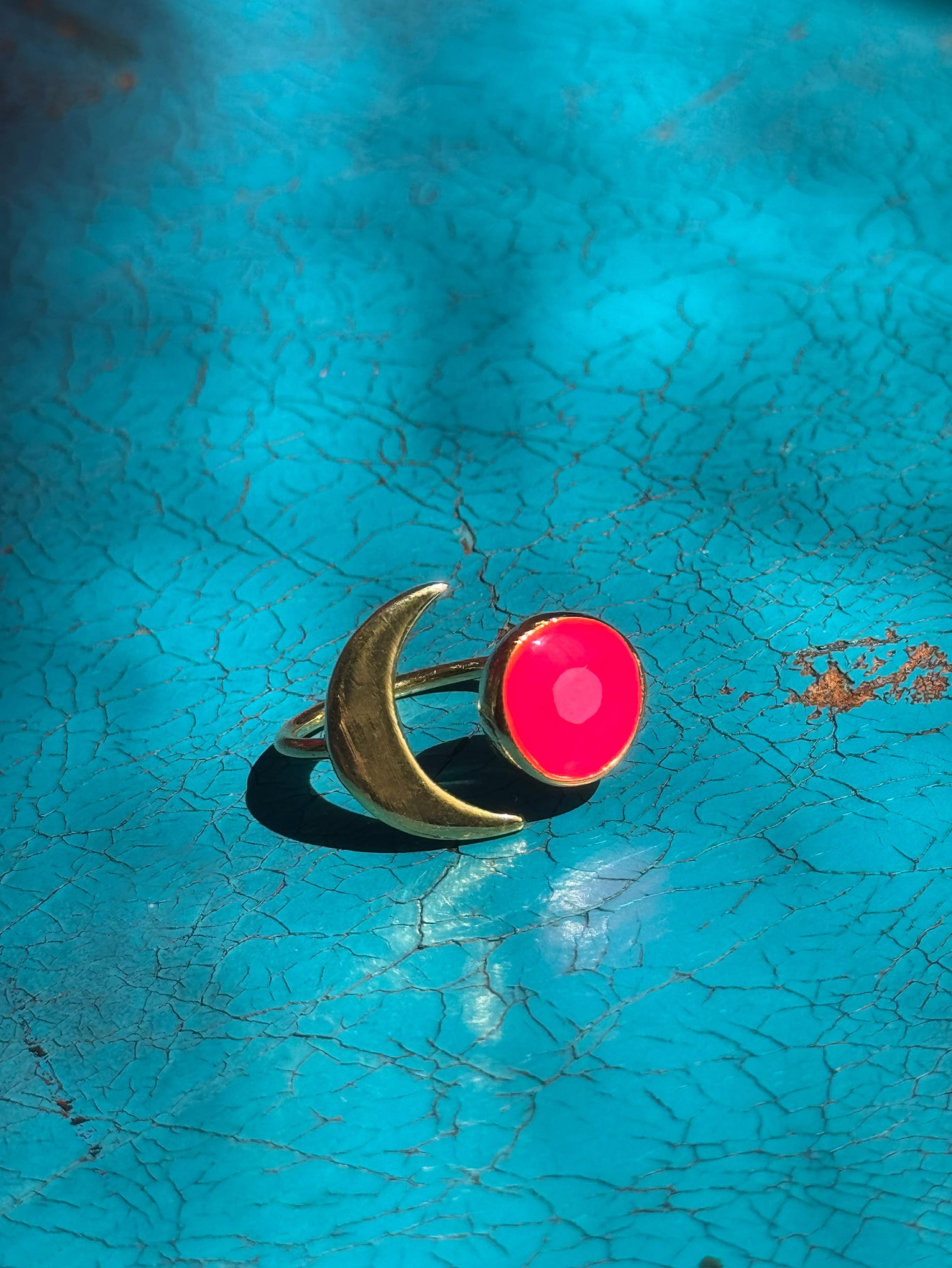 Moon And Sun Ring Gold