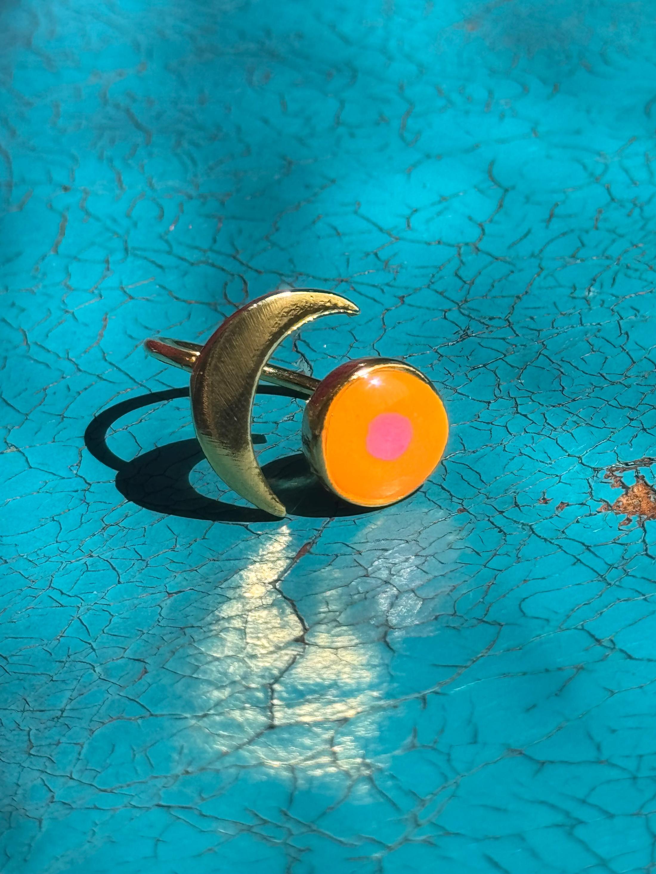 Moon And Sun Ring Gold