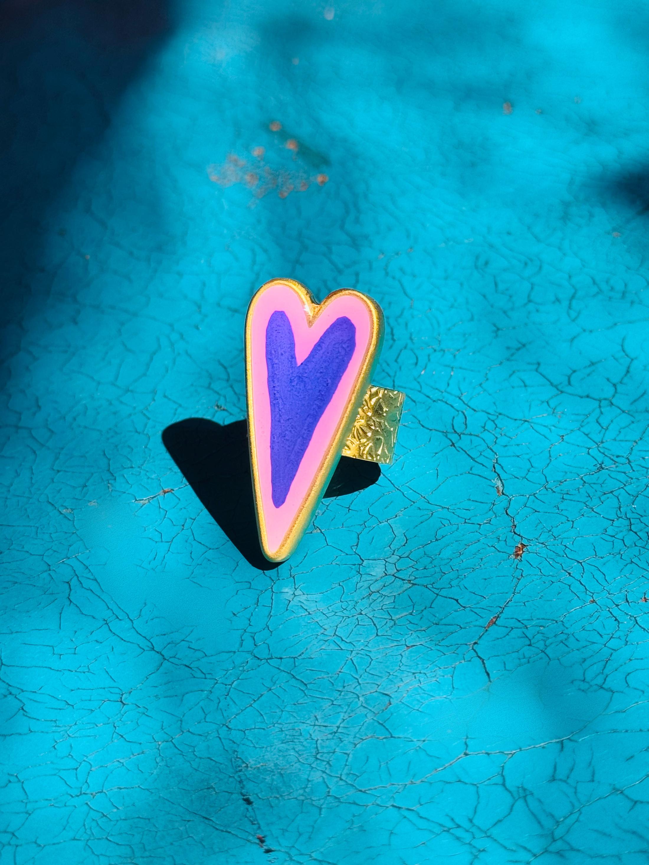 Medium Heart Ring Gold