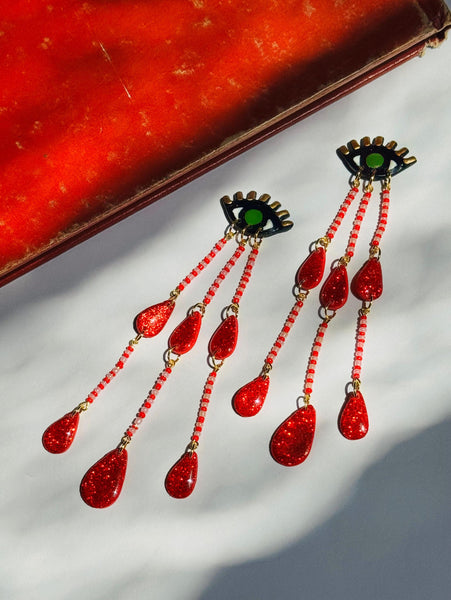 Bloody Eye Drop Dangles