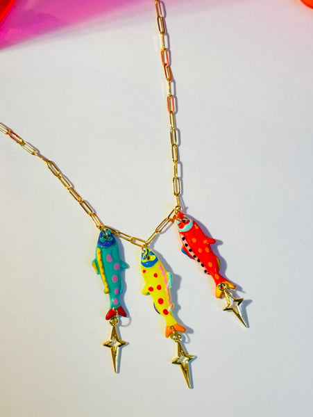 Little Fish Charm Necklaces