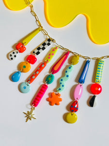 Retro Pop Charm Necklace