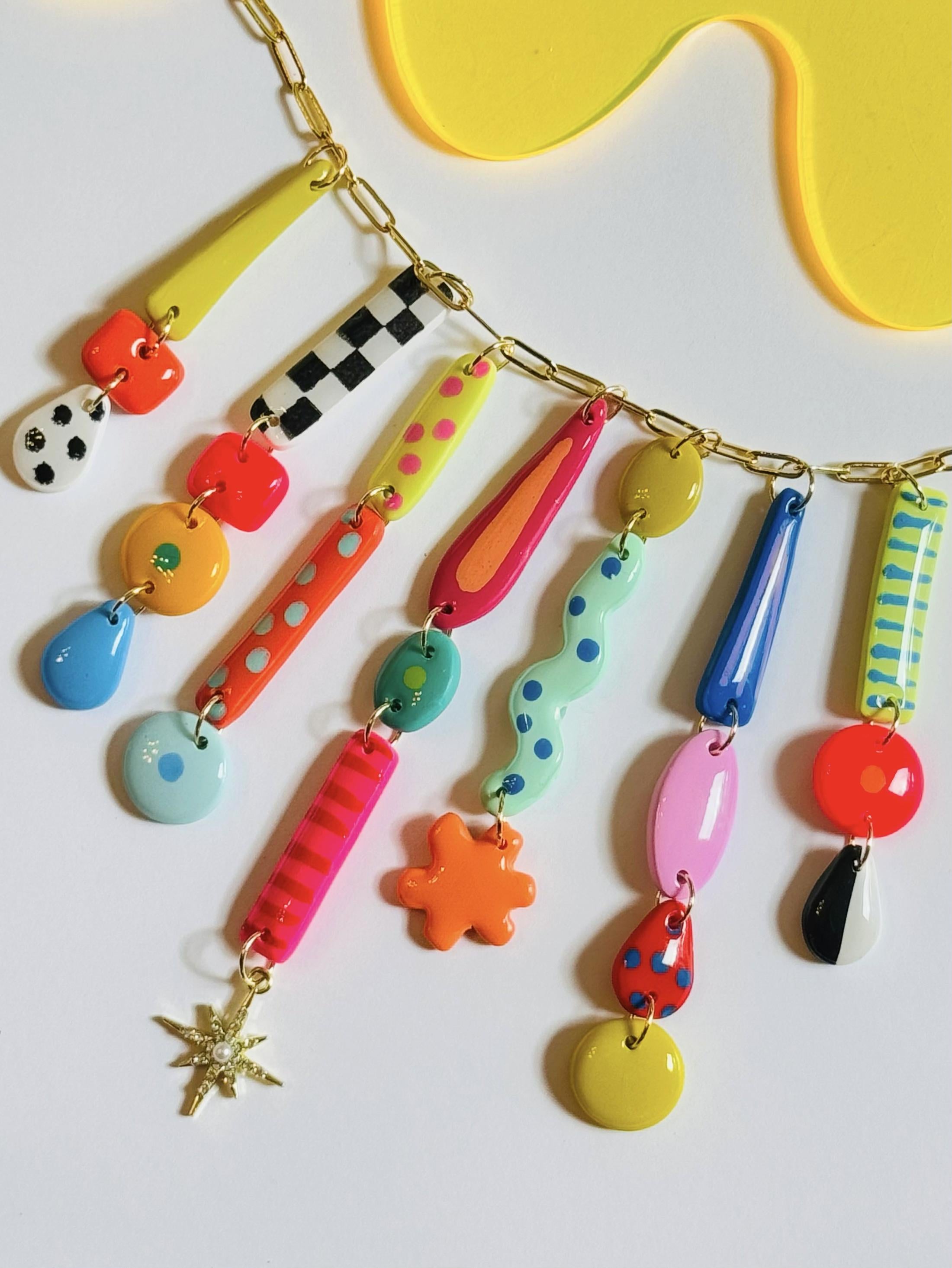 Retro Pop Charm Necklace