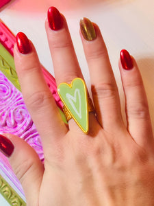 Citrus Heart Ring