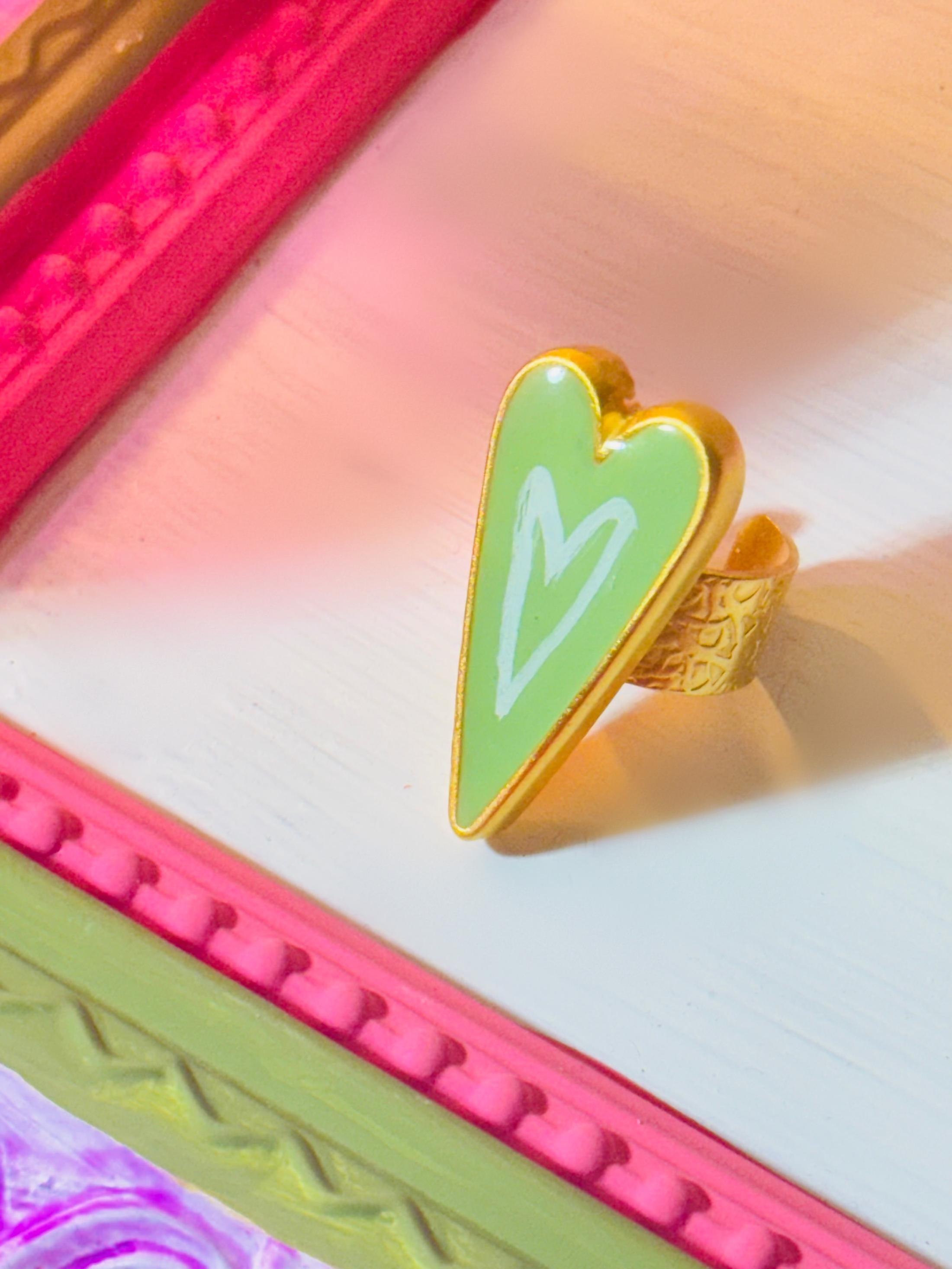 Citrus Heart Ring