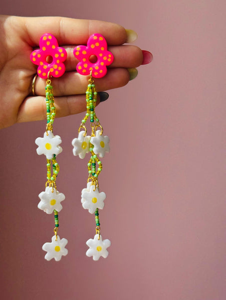 Beaded Daisy Chandelier