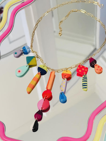 Colorful Drop Necklace